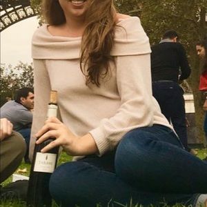 Cream Off the Shoulder Sweater